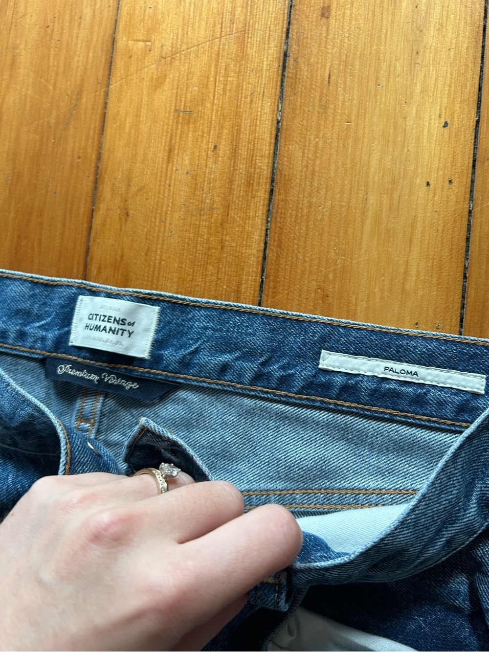 Citizens of Humanity Paloma Baggy Wide Leg Jeans in Siesta Size 28 Blue - Picture 6 of 9